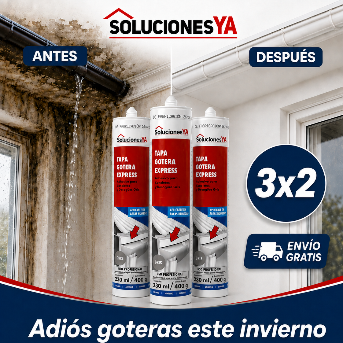 SELLÁ GOTERAS Y FILTRACIONES EN MINUTOS